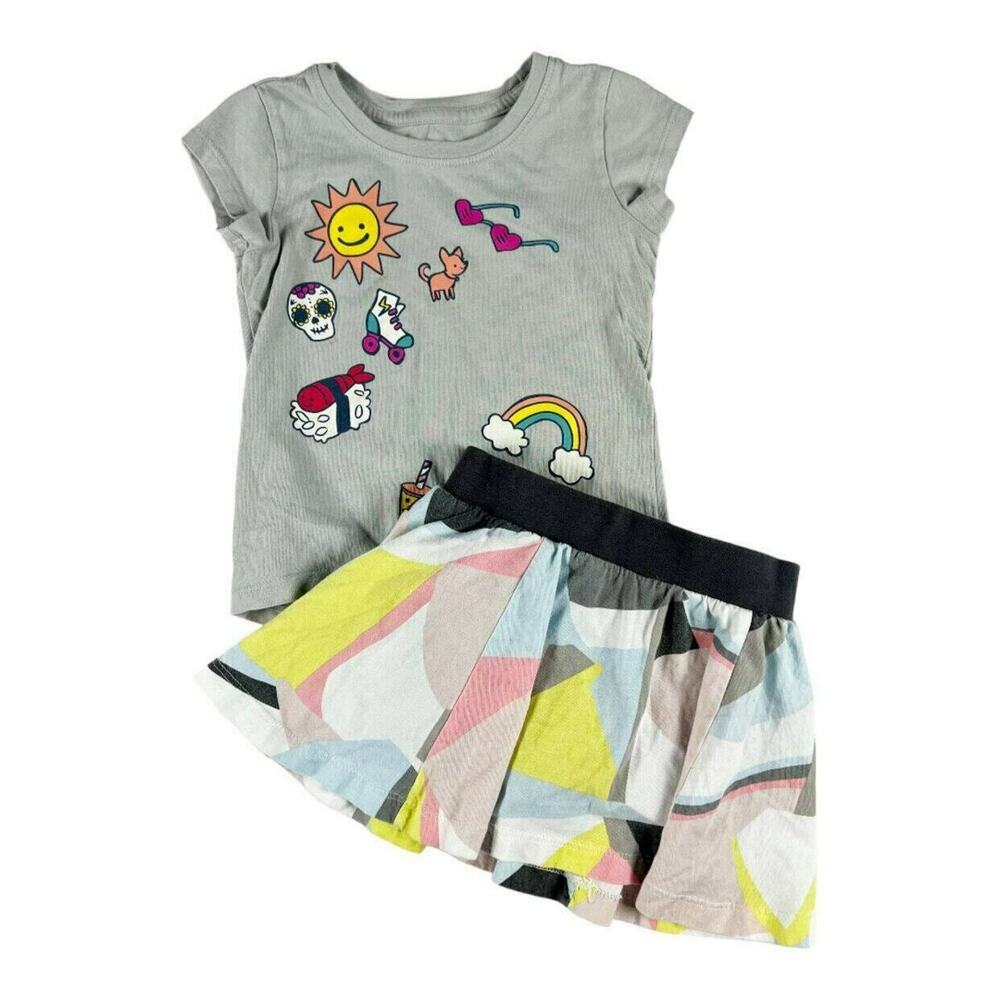 Tea Collection Collage Tee Skort Skirt Outfit 2